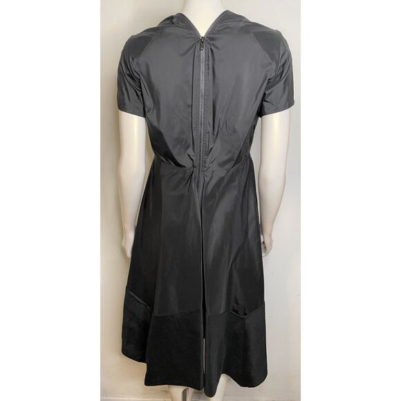 Shamask Black Silk Linen Dress 10 12 14 NWT $1600 Evening - Picture 2 of 16